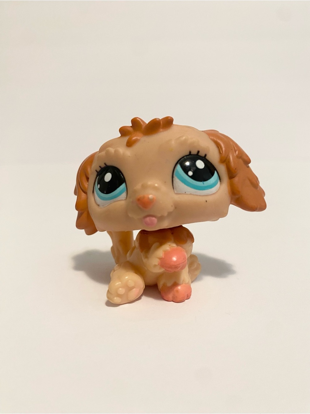 Littlest Pet Shop Authentic Puppy Dog Labradoodle #2425 Apricot Orange